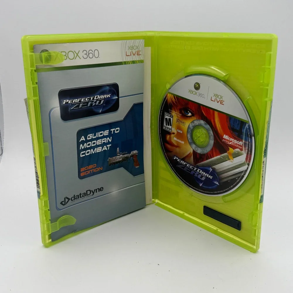 Microsoft Perfect Dark Zero Xbox 360 Green Excellent FPS Shooter Rare